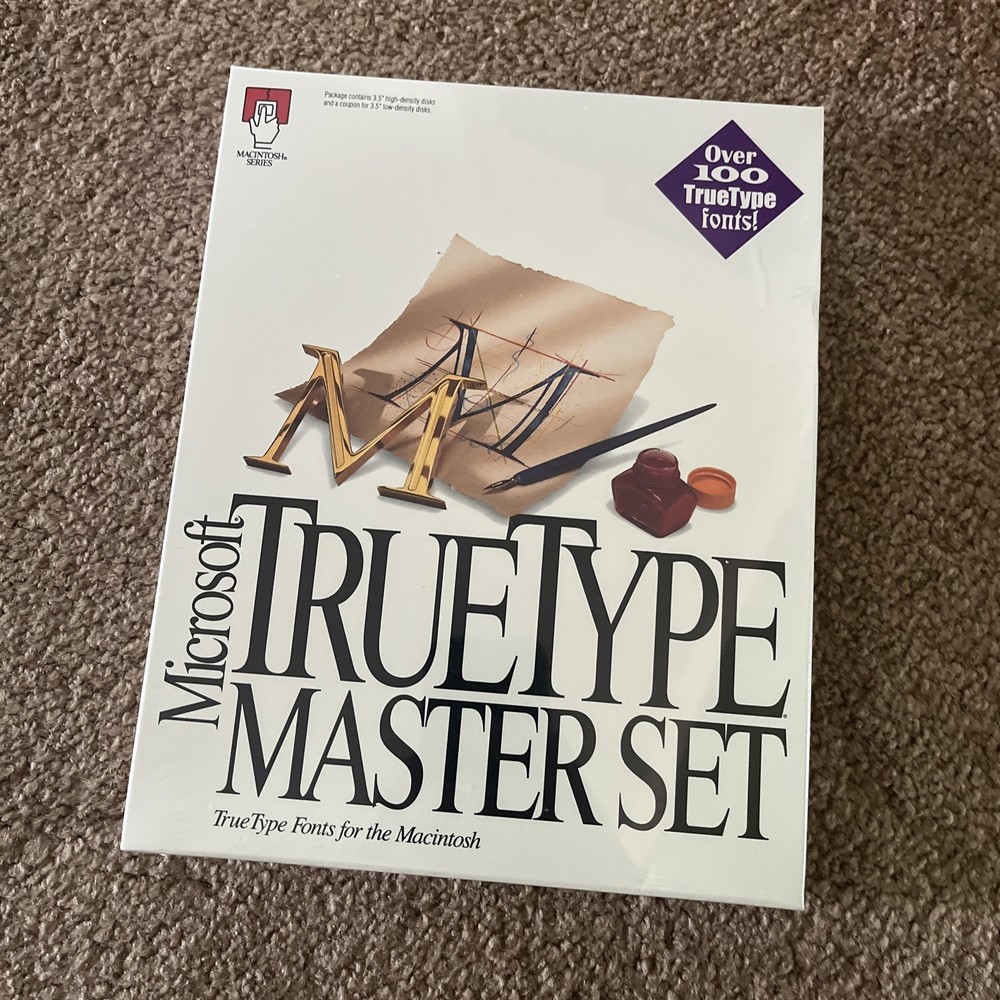 Microsoft True Type Master Set for Macintosh Promo Sample New/Rare