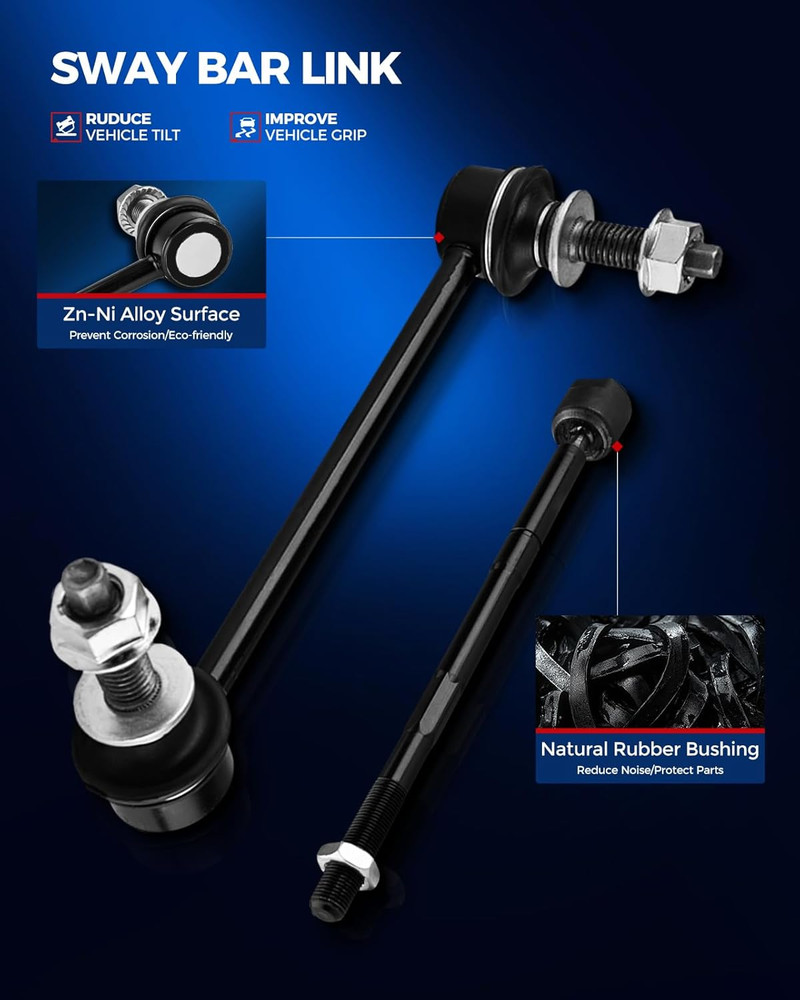Front Lower Control Arm Kit with Ball Joints and Tie Rods