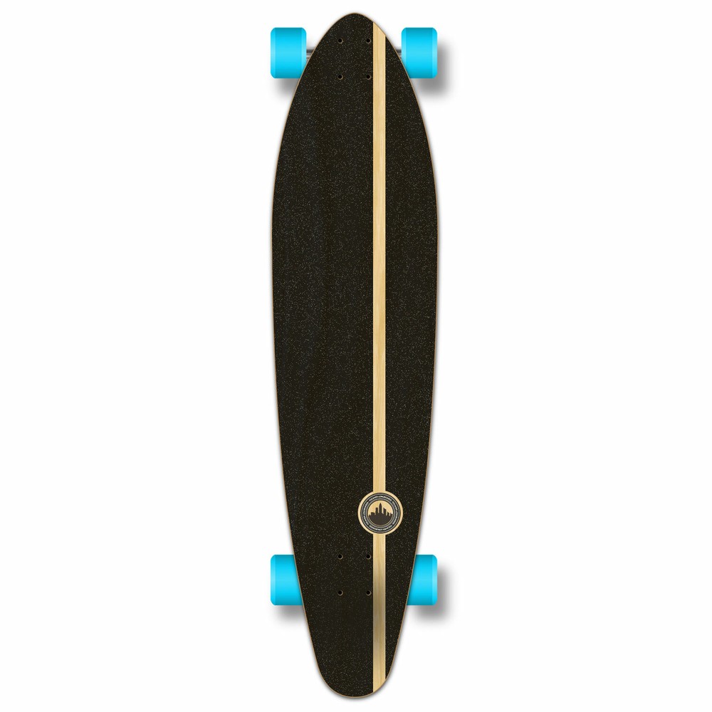 Yocaher Kicktail Longboard Complete - Gradient Pink