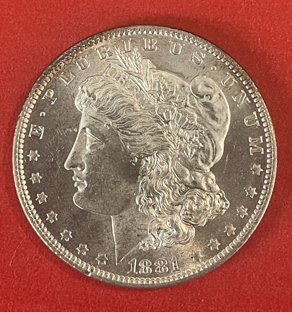 1881 O Morgan Silver Dollar, Choice Uncirculated.