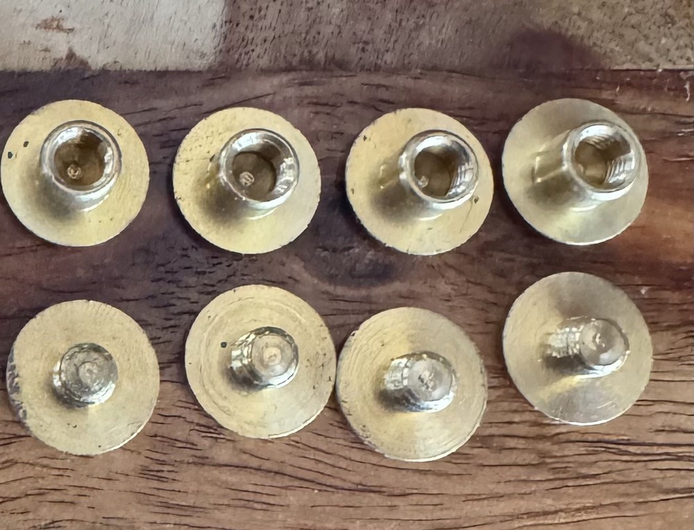 50 Set Pack Solid Brass Chicago Screws 1/4 high 5/16 Post for paper or Leather