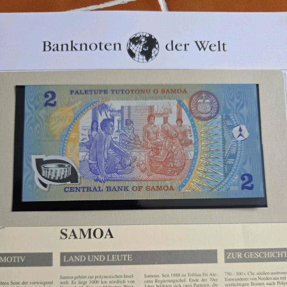 2 Tala UNC Excellent Condition BANKNOTE der Welt Samoa