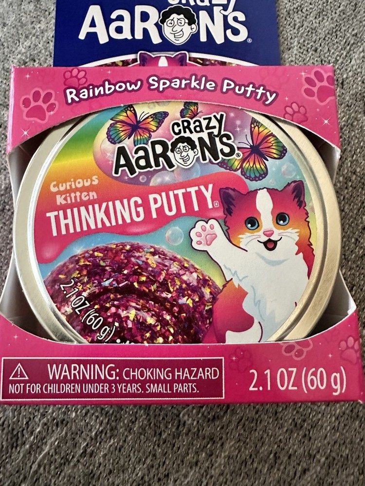 Aarons Crazy Thinking Putty 2.1 Oz Curious Kitten