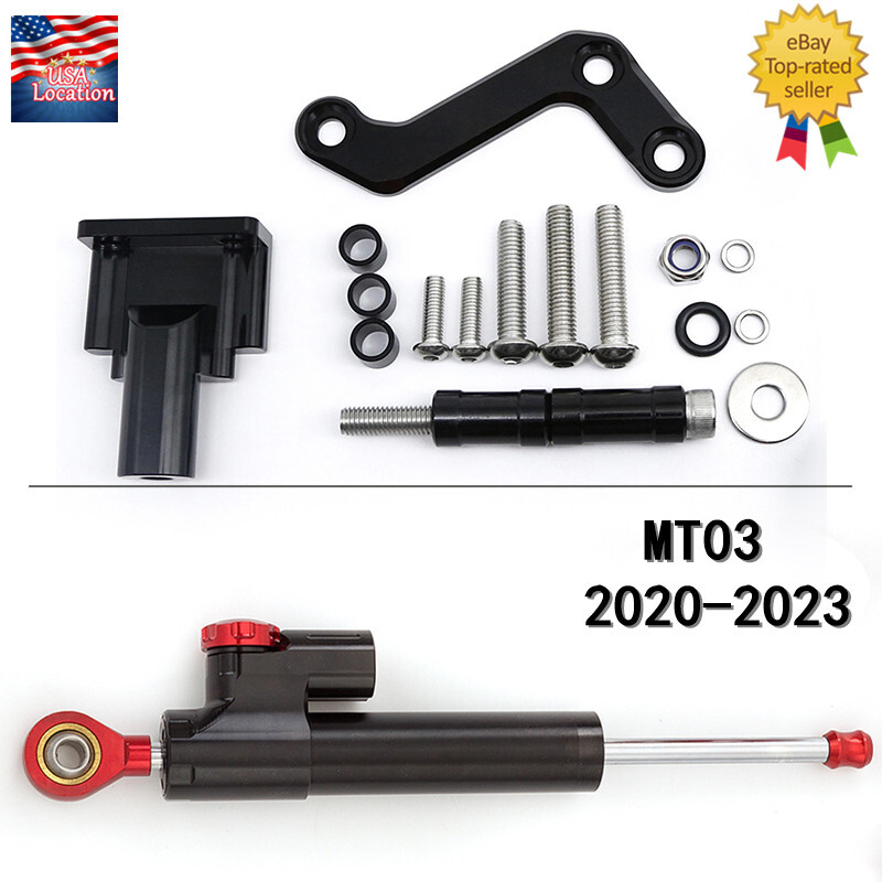 For Yamaha MT03 MT-03 2020-2023 Adjust FXCNC Steering Damper & Bracket Mount Kit