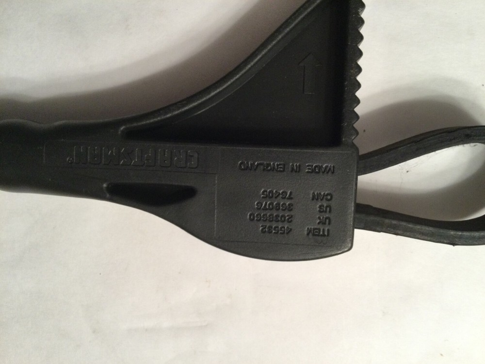Craftsman Adjustable Sizes Rubber Strap Oil Filter Strap Wrench 45532