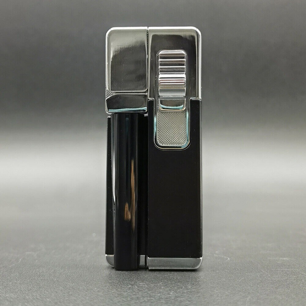 Folding Smoking Lighter Pipe Combo Smoking Pipe Ligthers w/ Free Screen Black