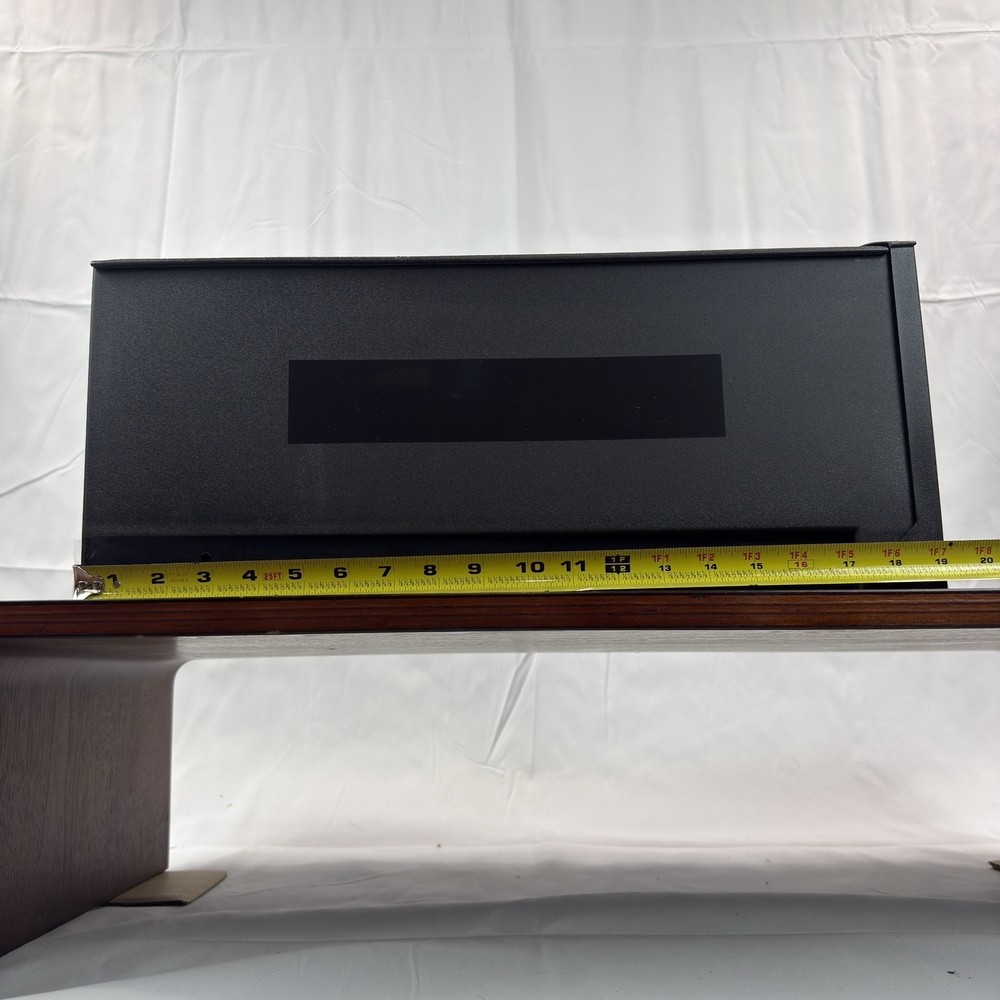 Architectural Mailbox Patriot Large Capacity Plastic Post Mount Mailbox - Black