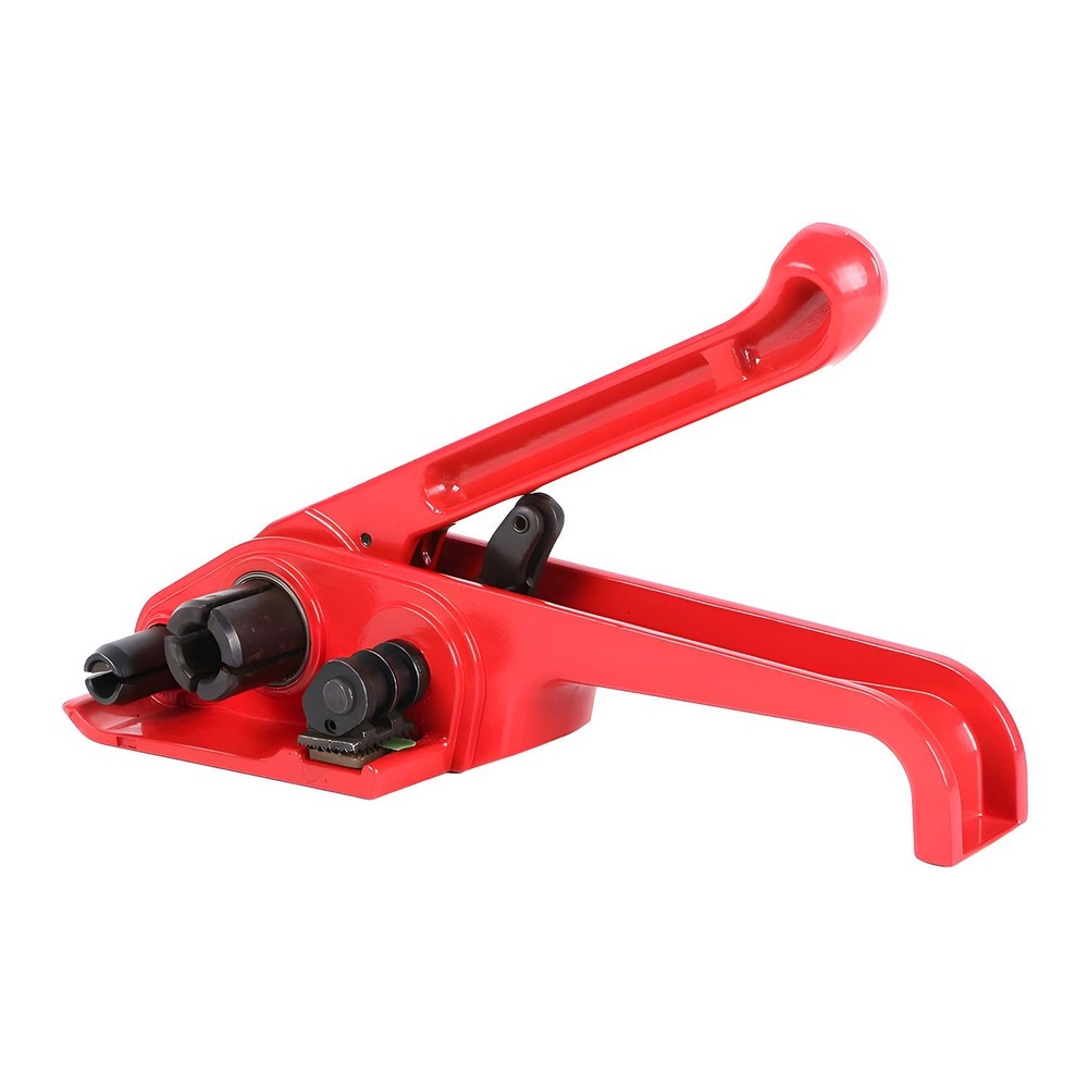 Lightweight Heavy-Duty Strapping Tool with Cutter for Polyester & Polypropylene