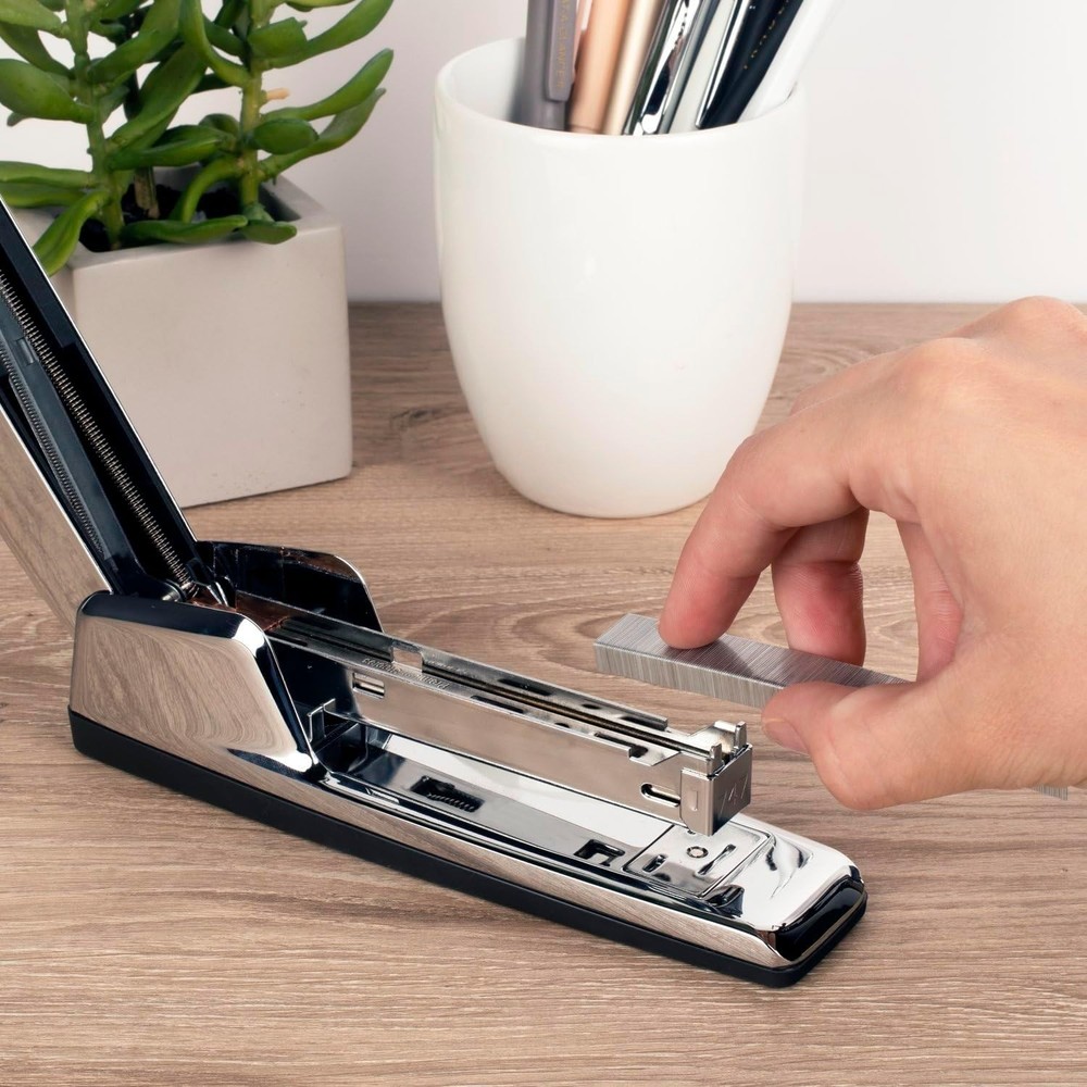 Classic All-Metal Chrome Stapler