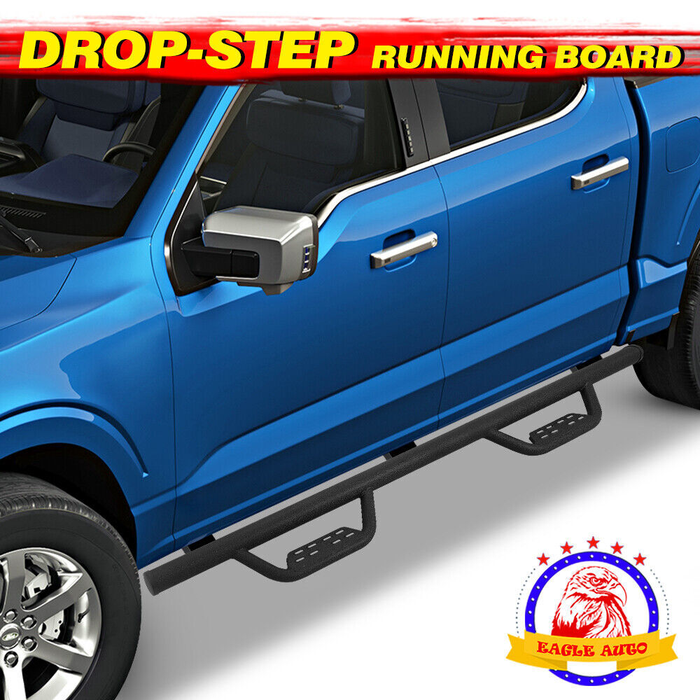 3" Nerf Bar For 02-08 Dodge Ram 1500 Quad Cab Running Board Side Step BLK BOC