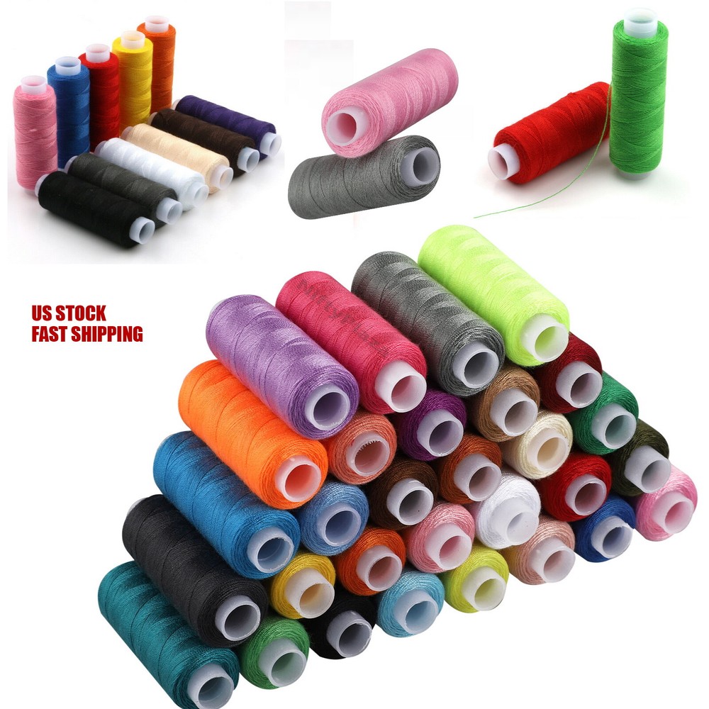 39 pcs Polyester Sewing Thread Assorted Color Spool Set Yarn Sewing Stitching