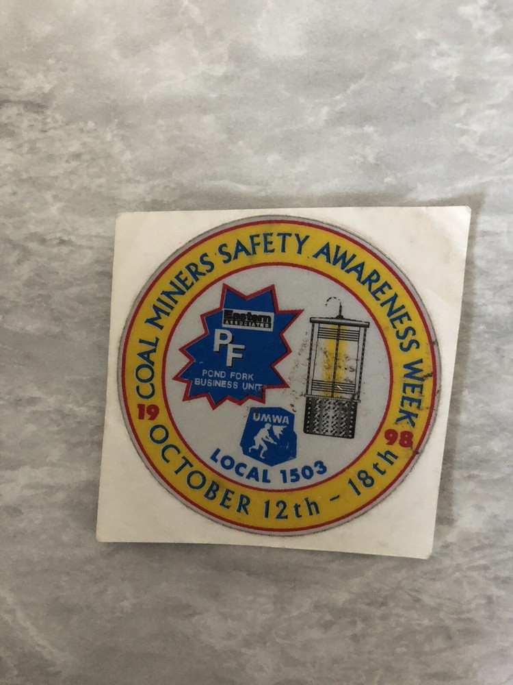coal mining stickers nice older coal company