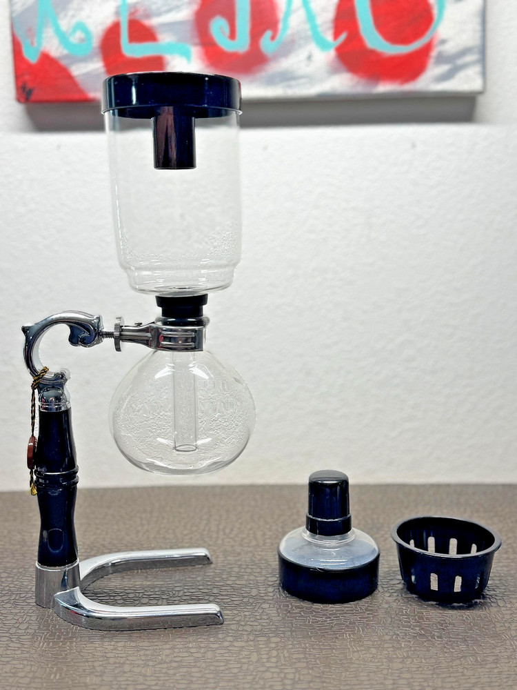 Yama 3 Cup Tabletop Siphon Gravity Coffee Maker with Alcohol Burner