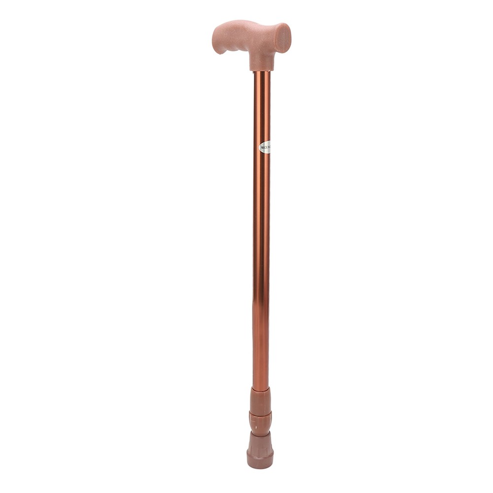 Walking Cane Adjustable Ergonomic Soft Rubber Hand Grip Lightweight Mobility OMO