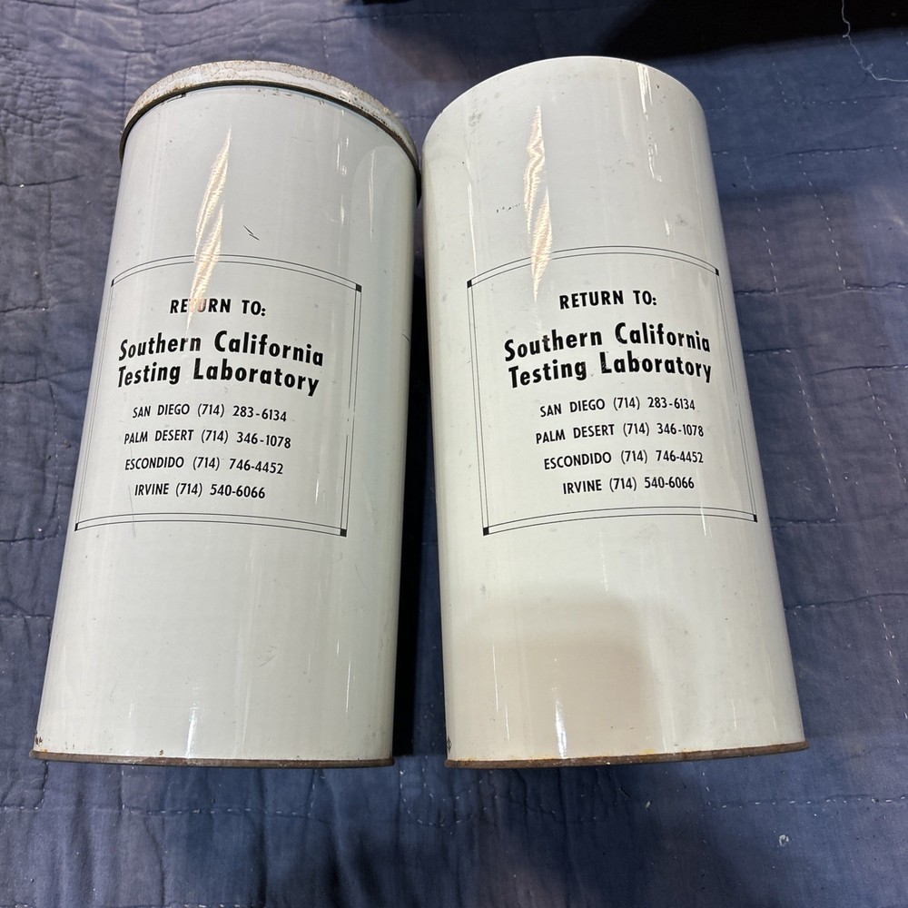 Vintage Tin Can So. Calif. Testing Lab. Inc.