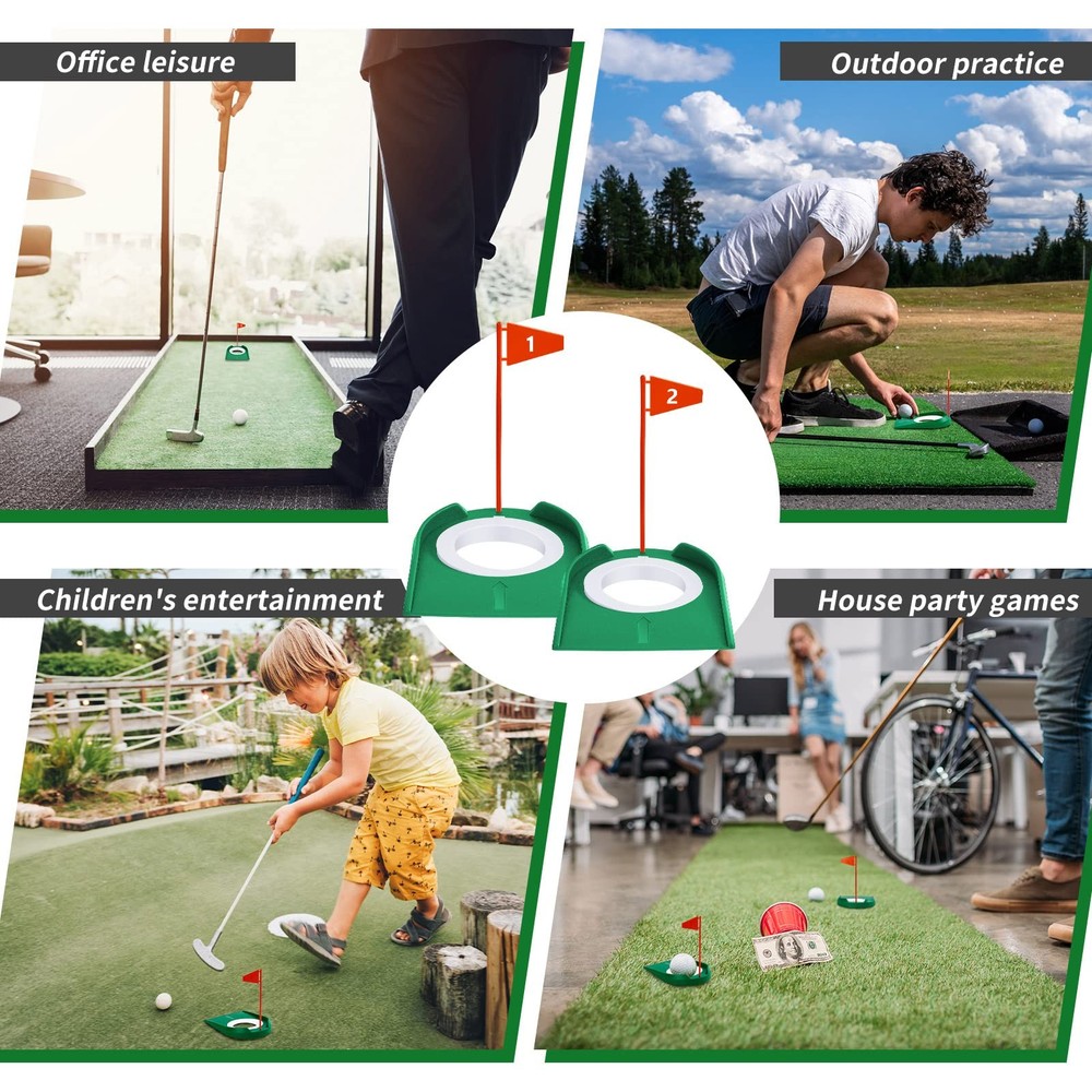 Golf Putting Practice Cup Hole Training Aids Golf Accessories Training Putter...