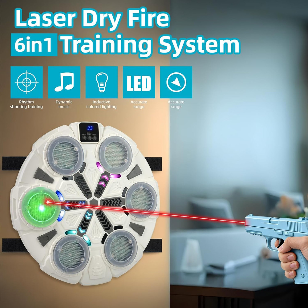6 Target Bluetooth Music Dry Fire Training System,Portable Fast Charge Electroni