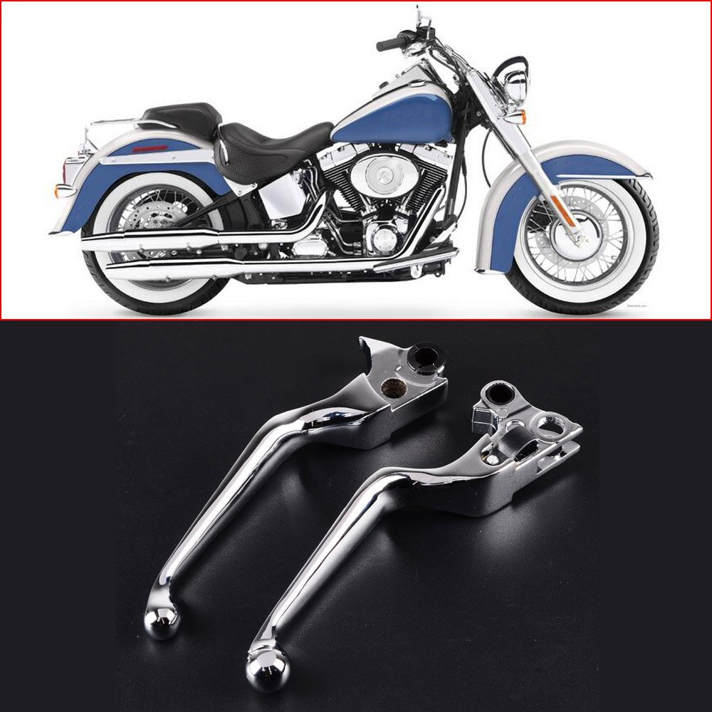1" Handlebar Grips + Chrome Switch Controls + Brake Clutch Levers For Harley