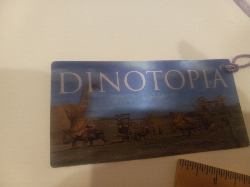 Hallmark 2002 Dinotopia Bookmark Motion Type 3-D Effect Bookmark - RARE!