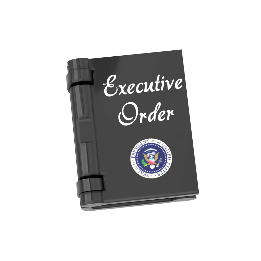 Executive Order - President Trump - Book - Minifig Accessory - Custom Printed