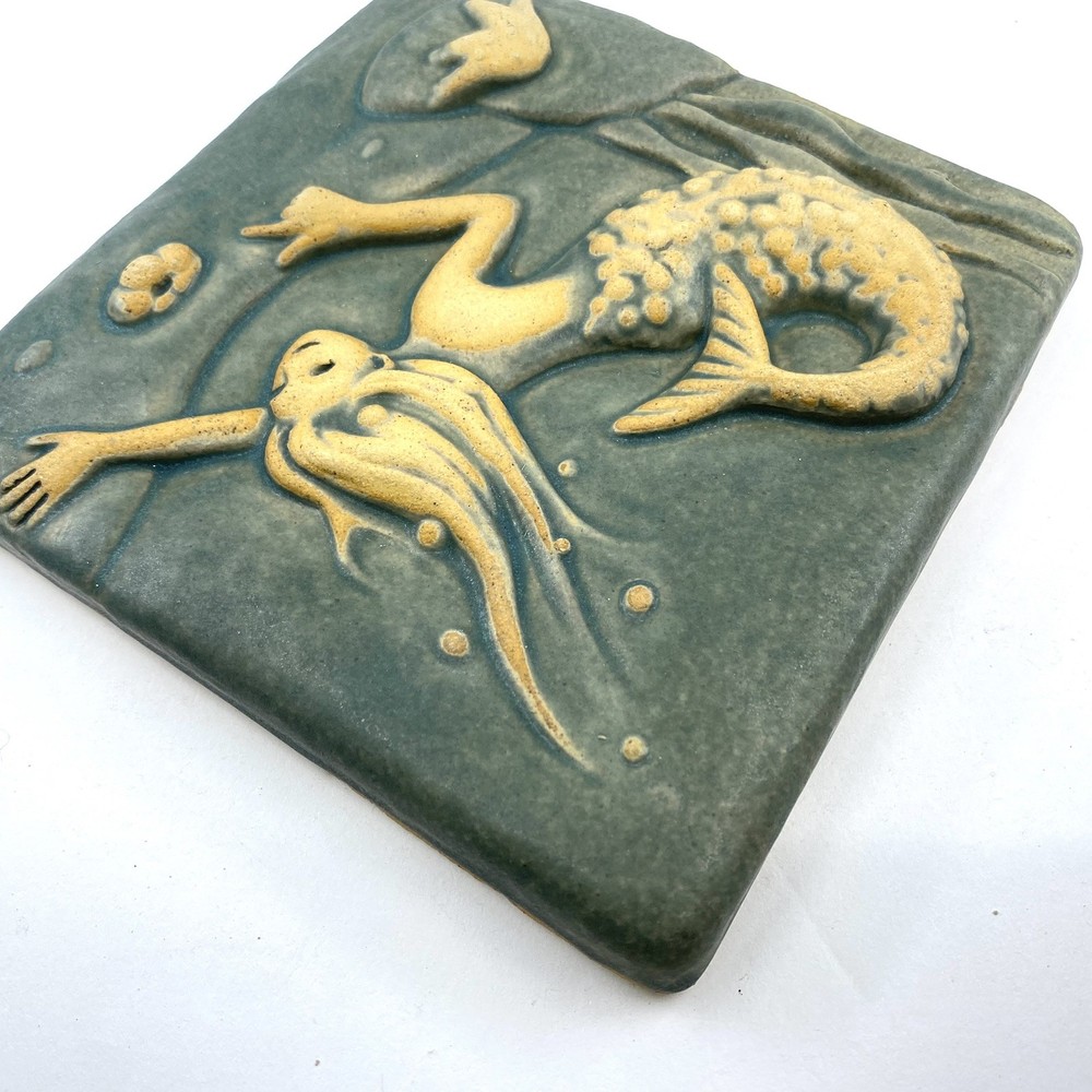 Mermaid 6x6" Ceramic Art Tile by Gretchen Kramp