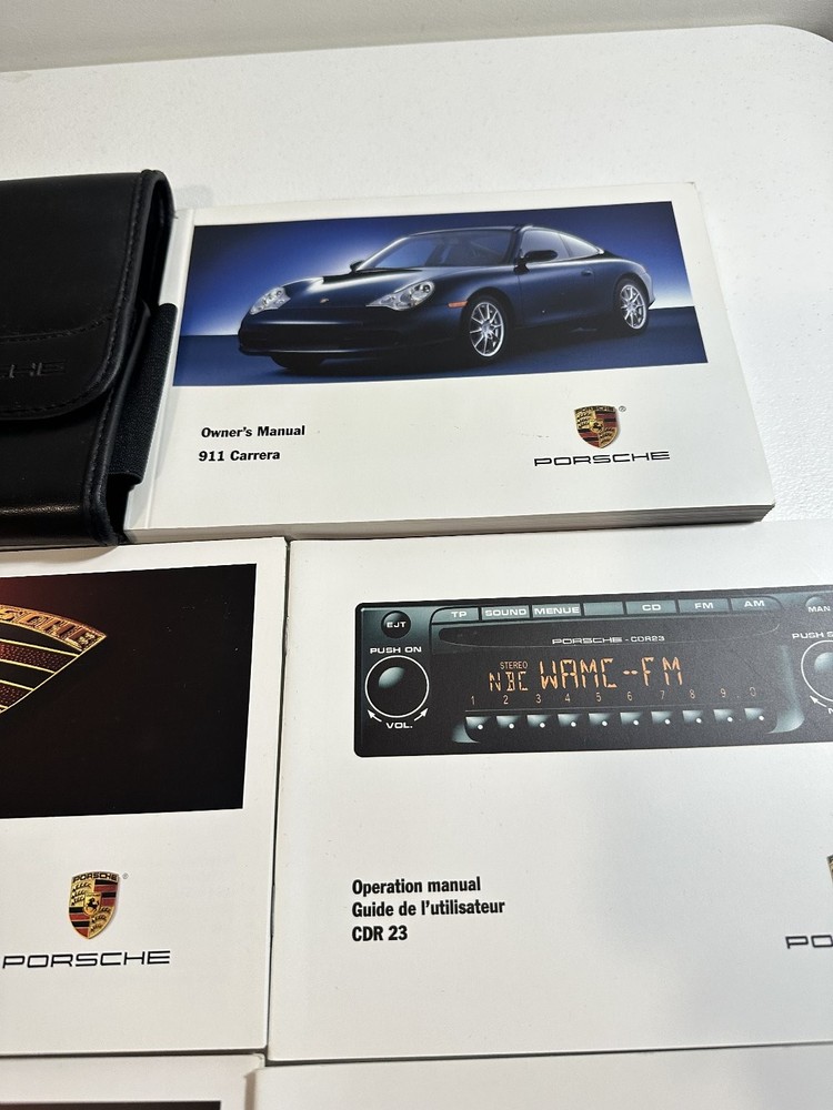 Porsche 911 Carrera Owners Manuals Set 2002