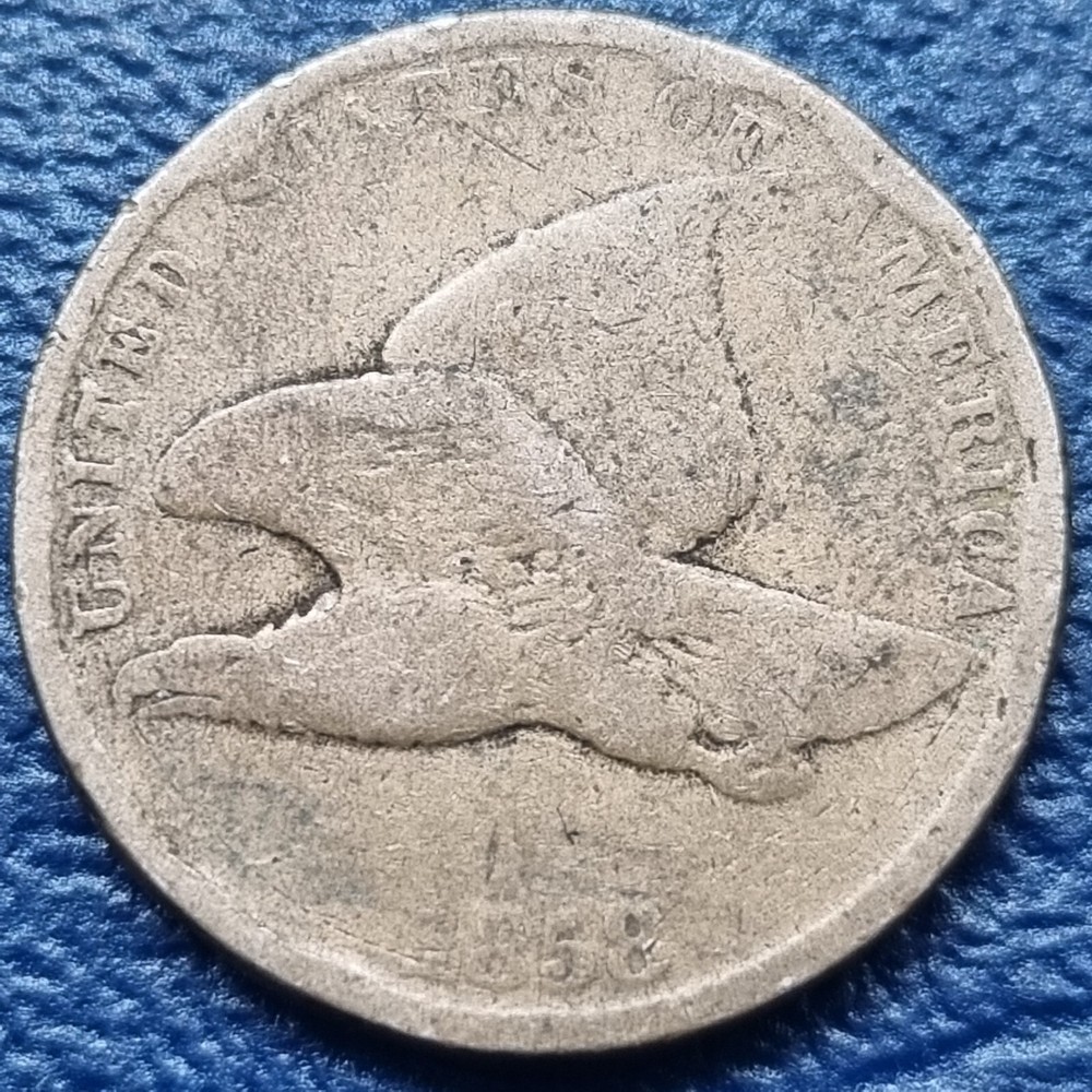 1858 Flying Eagle Cent 1c Circulated #72941