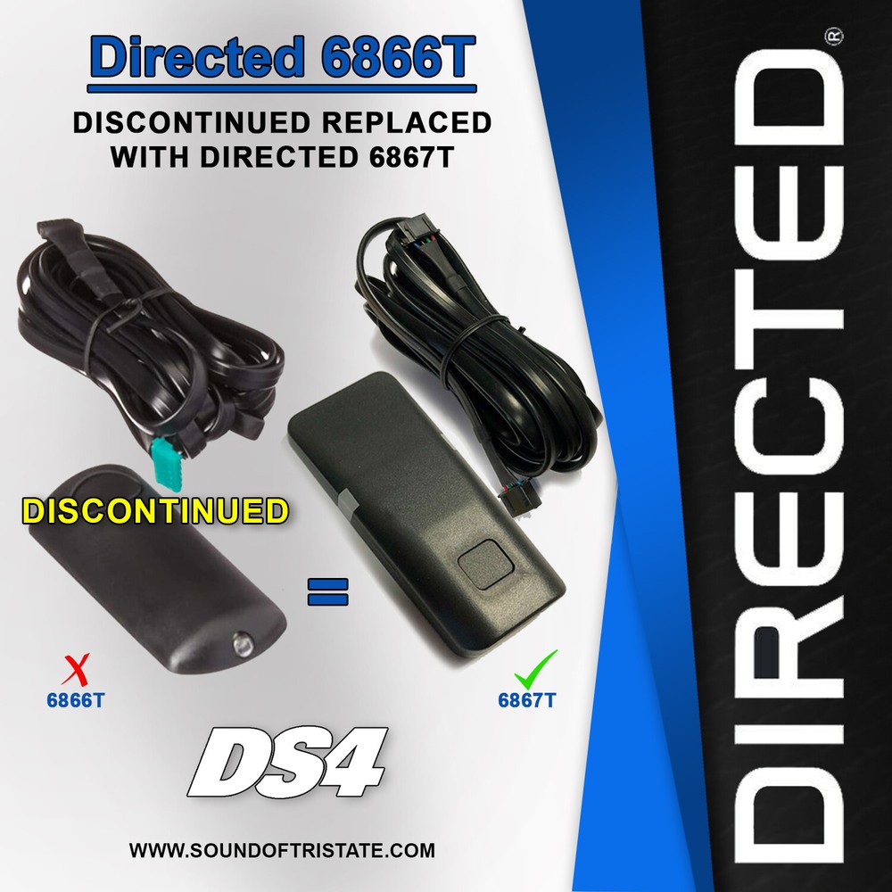 Directed Electronics 6866T Replacement Antenna and Cable for DS4 and DS4+ System