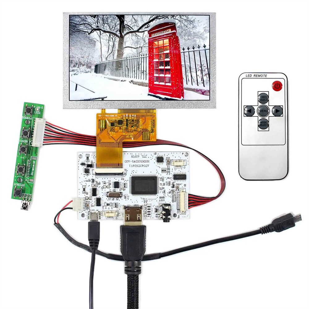 HD MI LCD Controller Board With 4.3" 480x272 LCD Screen For Raspberry Pi