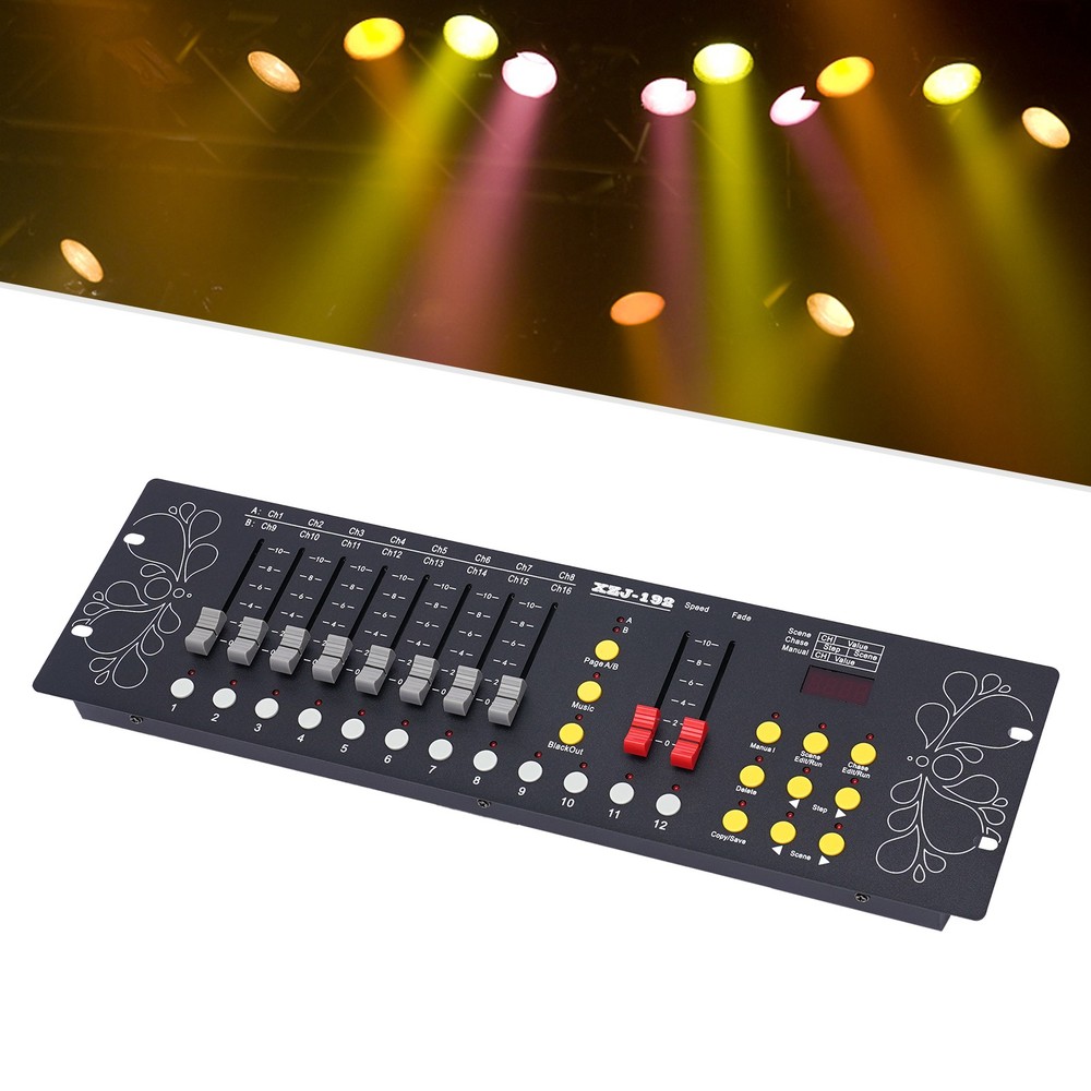 192 Channels Operator Console For Stage Lighting DJ Party DJ Controller DMX 512