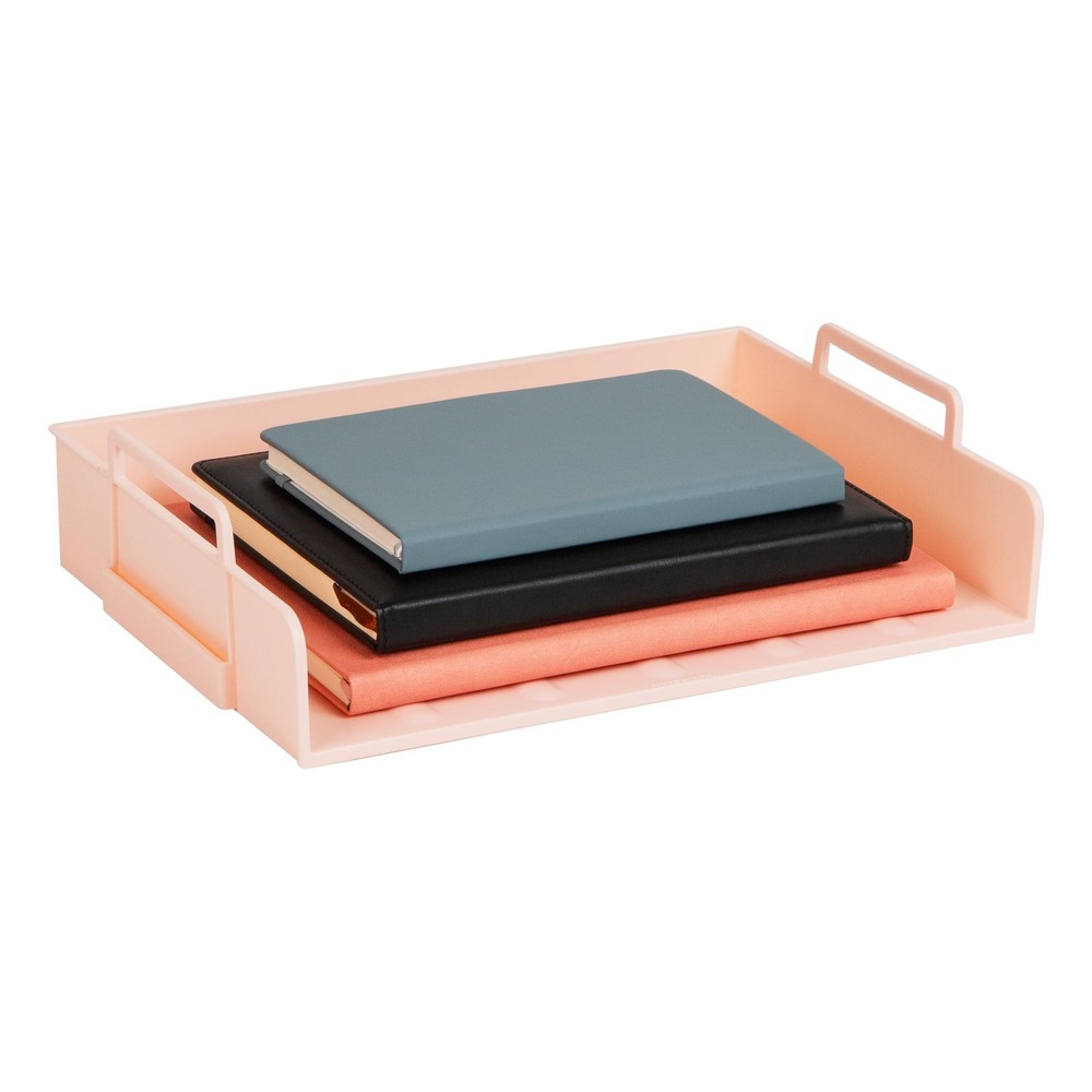 Stackable Paper Tray, Desktop Organizer, File Storage, Office, Plastic, 13.75...
