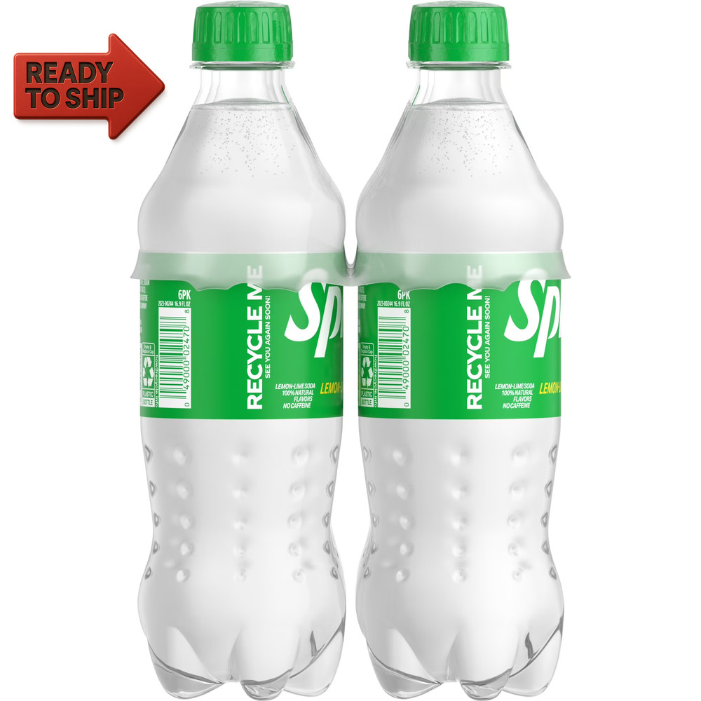 Lemon Lime Soda Pop, 16.9 Fl Oz, 6 Pack Bottles