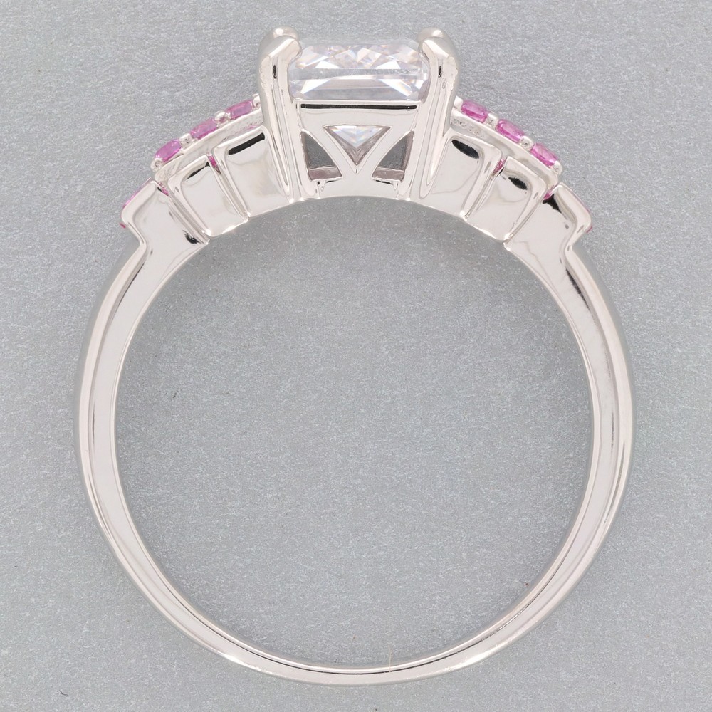 Sterling Silver Semi Mount Ring Setting Emerald OCT 9X7mm