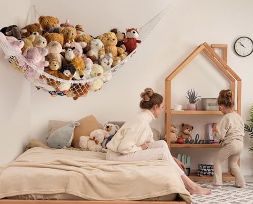Stuffed Animal Storage Hammock Net Corner Large Toy