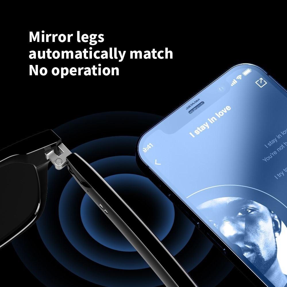 Smart Sunglasses Men Bluetooth Audio Call Music With Remote Photography Function