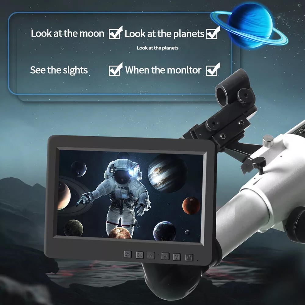 New 7" IPS Display Screen WiFi Astronomical Telescope Electronic Eyepiece Camera