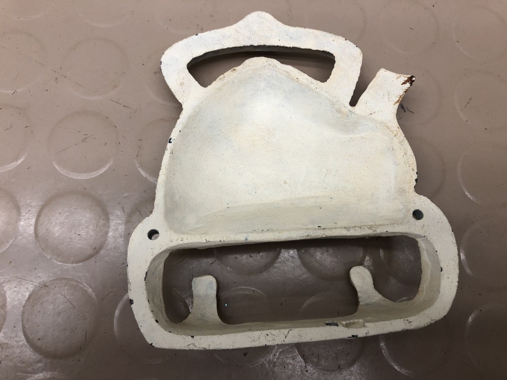 Vintage White Cast Iron Teapot Wall Hooks