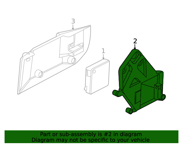 Genuine GM Passenger Side Object Sensor Bracket 15941274