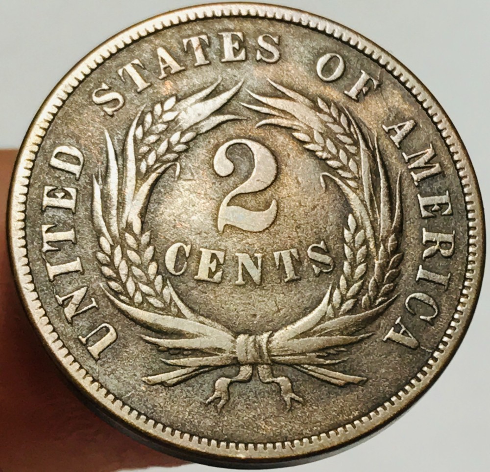 1867 Two Cent Piece 2C Ungraded Choice US Copper Coin CC29092