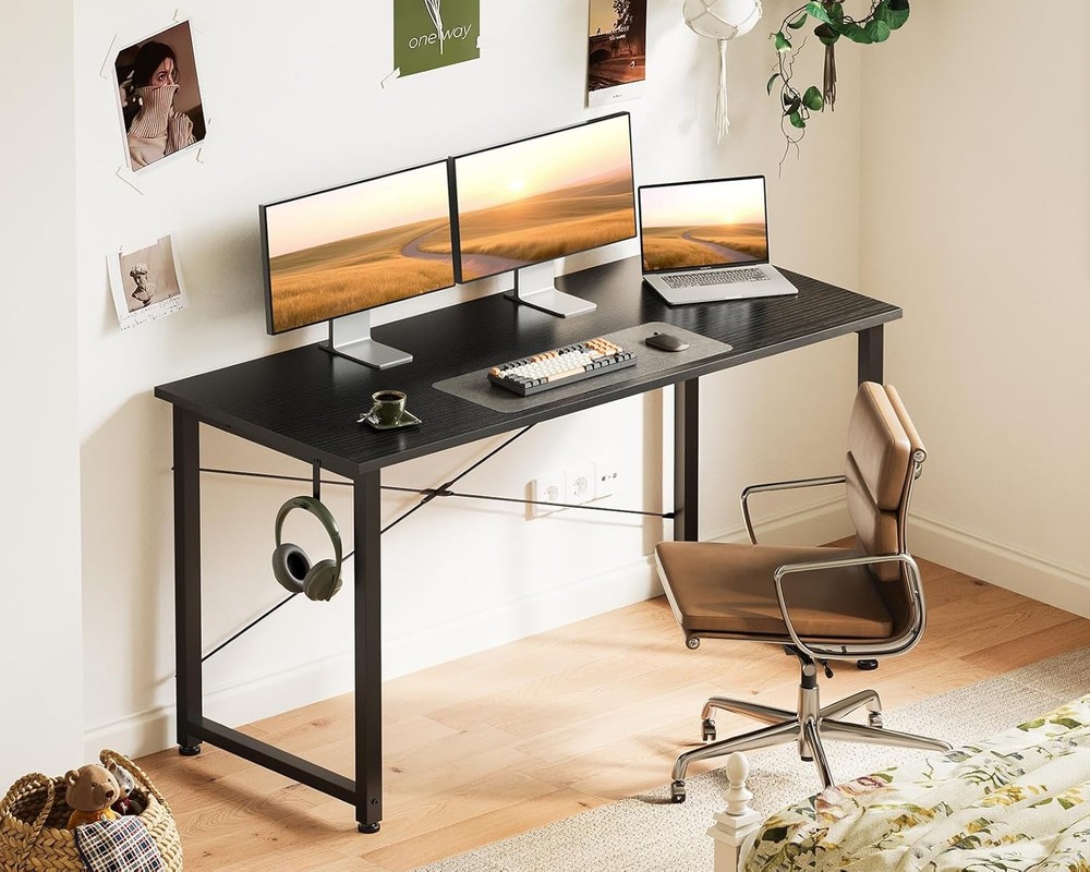 NEW Casaottima 48 Inch Small Computer Desk for Home Office, Study Writing Tabl