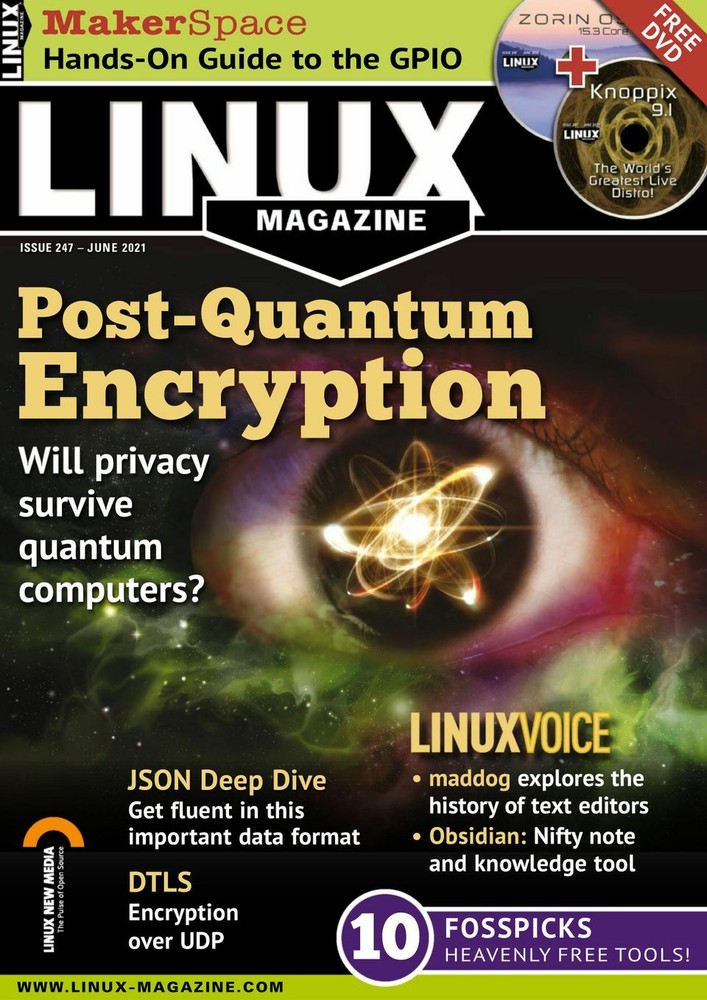 LINUX PRO MAGAZINE | JUNE 2021 | POST-QUANTUM ENCRYPTION | FREE DVD
