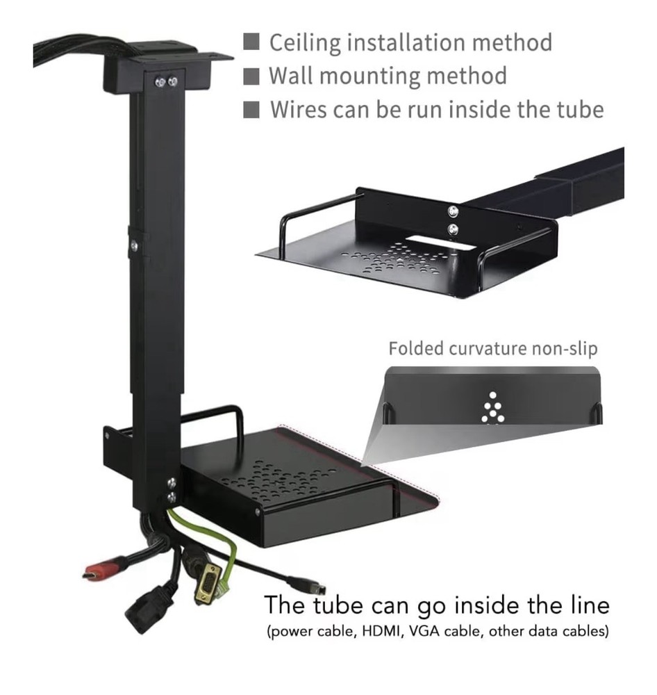 SCRATCH JGPIN Universal Ceiling Mount Tray 11.4-22” Adjustable No Hole Projector
