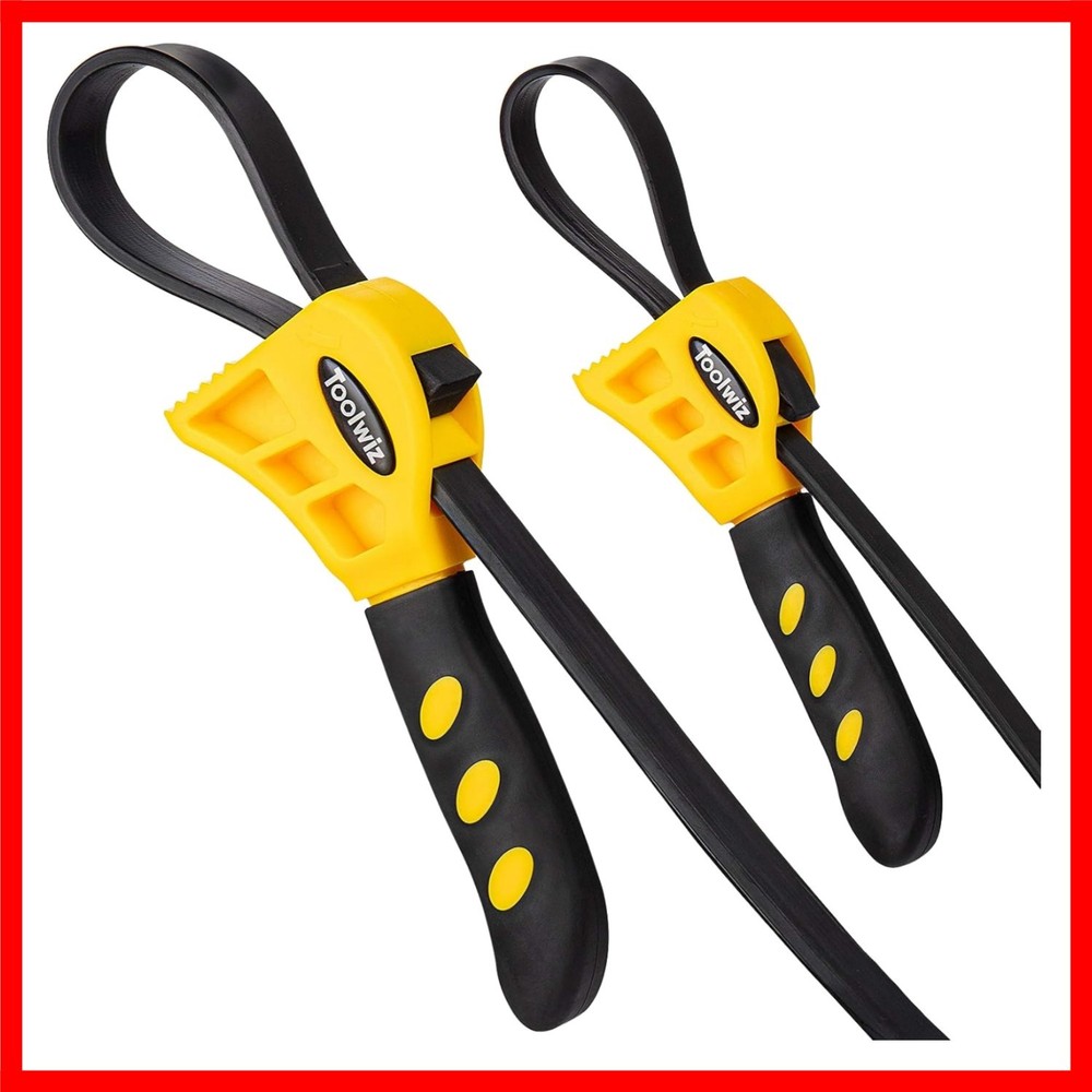 Versatile Rubber Strap Wrench Set for Plumbing, Jars & DIY Tasks