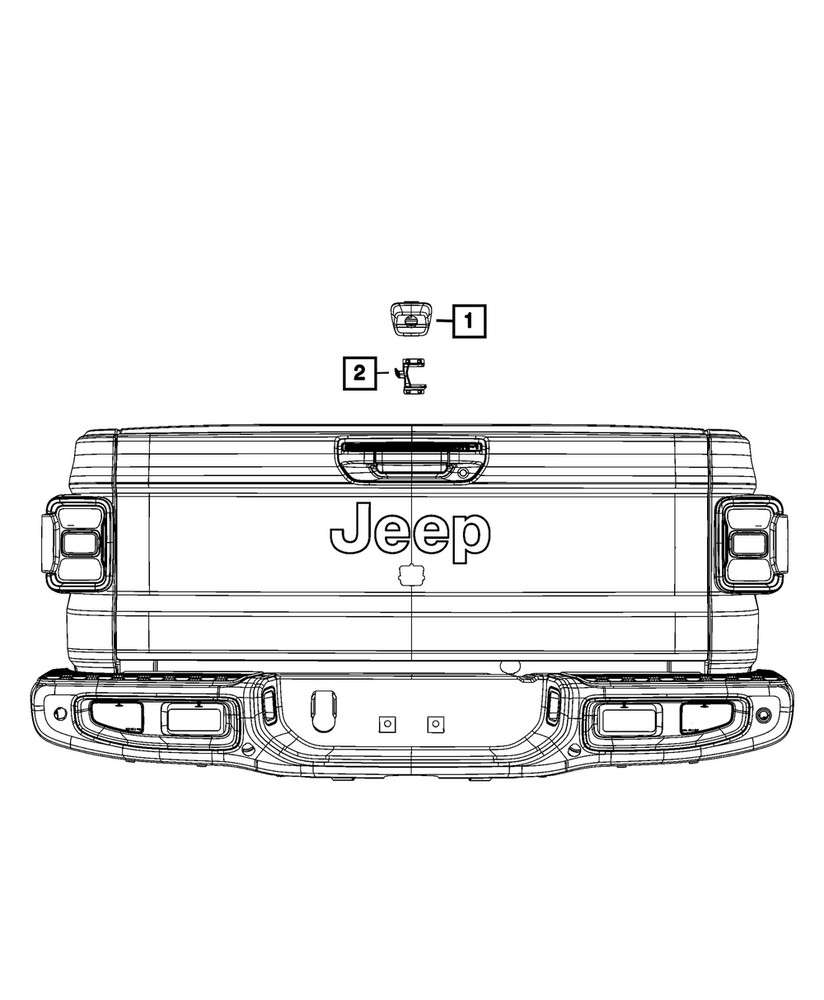 Genuine Mopar With Bezel Camera Assembly 6LY71AJ5AE