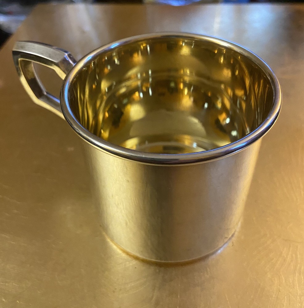 cartier sterling silver baby cup