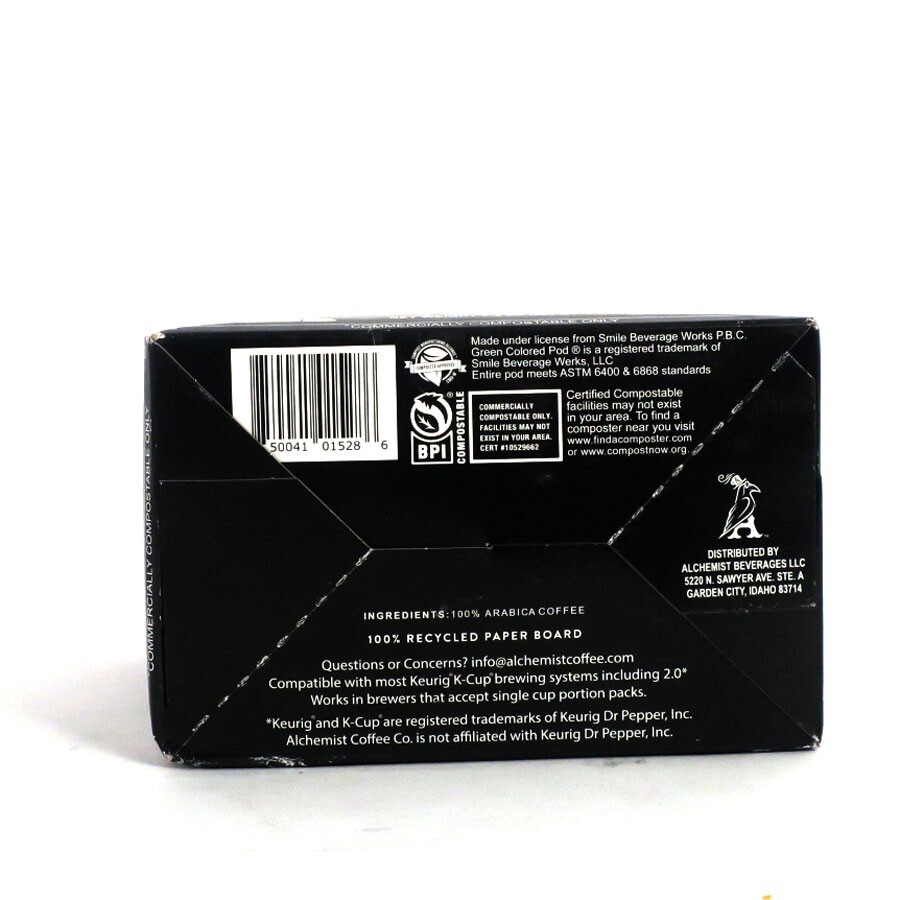 Alchemist Coffee Organic Silver Blend Medium Roast Coffee K-Cups 18 Count