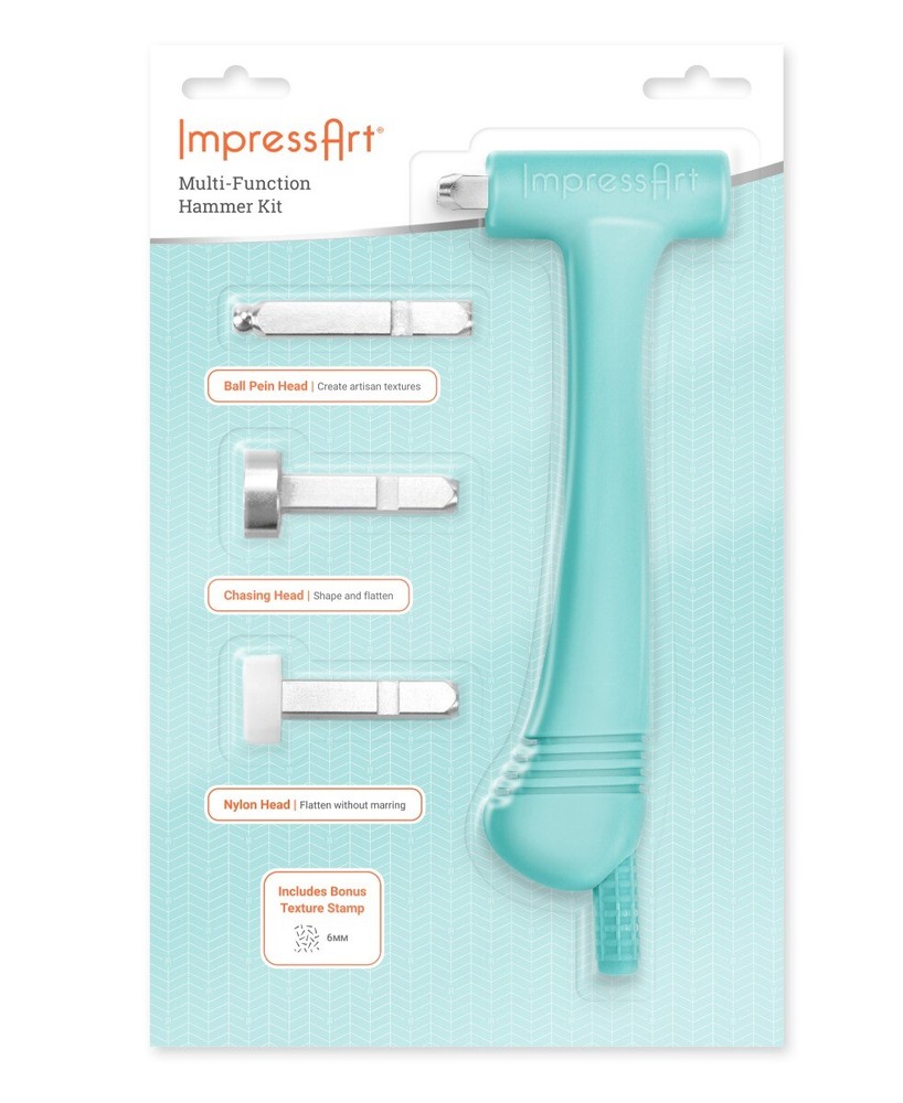 ImpressArt Multi-Function Hammer Kit- Texture, Chasing, Ball Pein Heads