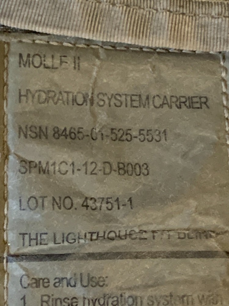 MOLLE II Carrier Hydration System Hydromax w/ Bladder Digital Camo Camelbak