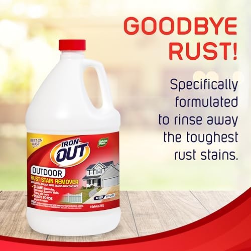 Liquid Rust Stain Remover, Pre-mixed, Quickly Removes Rust Stains from 1