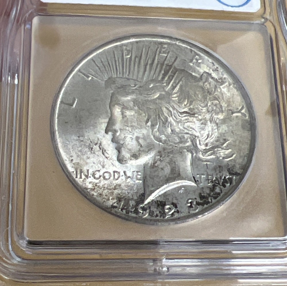 1923 $1 Silver Peace Dollar - ICG MS64
